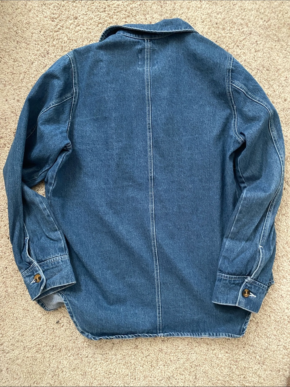 Cavalini Women's Dark Blue Denim Button-Front Jacket - Picture 5 of 6